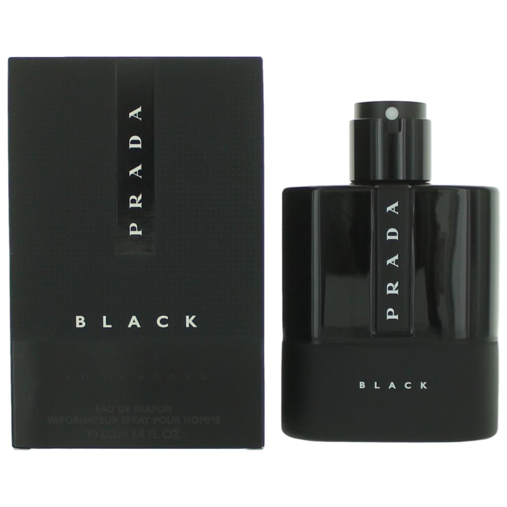 Bottle of Prada Luna Rossa Black by Prada, 3.4 oz Eau De Parfum Spray for Men